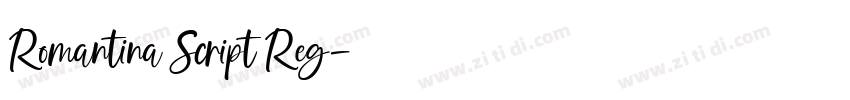 Romantina Script Reg字体转换